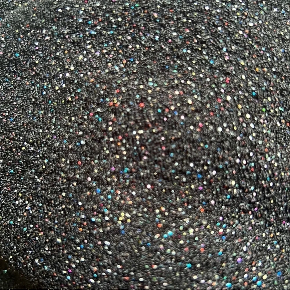 NWT Gibson Latimer Black With Multicolor Rainbow Glitter‎ Mini Dress